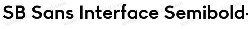 SB Sans Interface Semibold字体转换